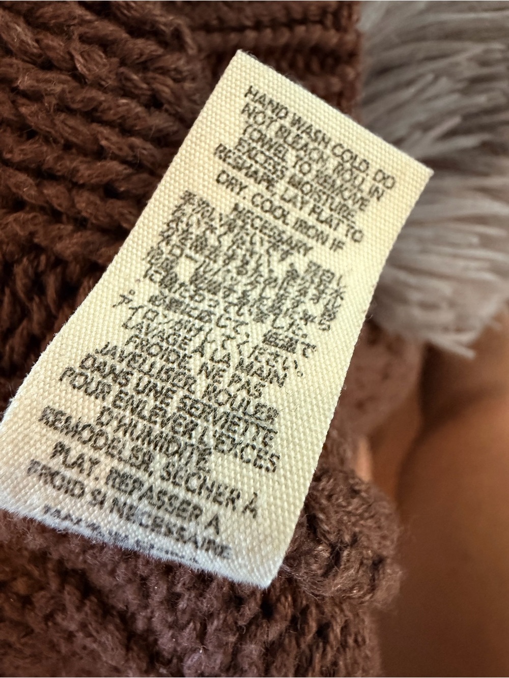 The GREAT Mountainside Cardigan Brown Cable Knit Bobble Sweater Sz 1 S - Picture 13 of 13